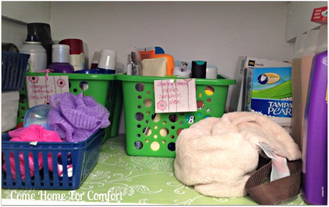 Shelf Organization Come Home For Comfort