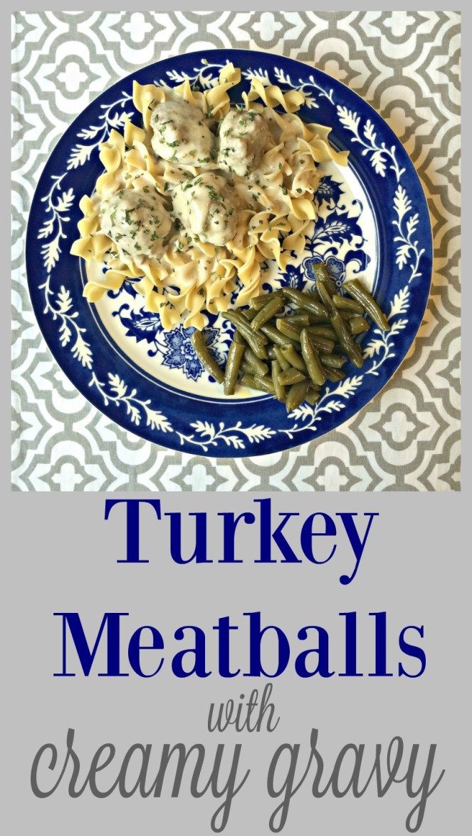 Turkey Meatballs with Creamy Gravy - my most popular recipe of all time! via ComeHomeForComfort.com