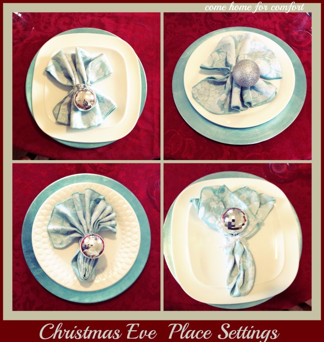 Christmas Eve Place Settings Come Home For Comfort