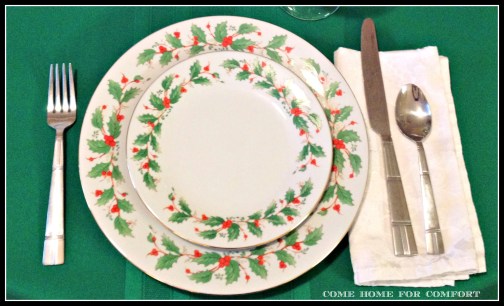 traditional christmas setting come home for comfort