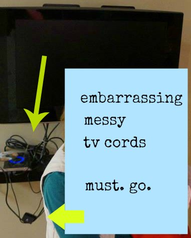 messy tv cords