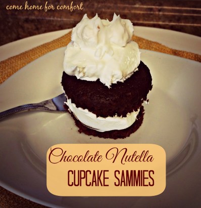 Chocolate Nutella Cupcake Sammies