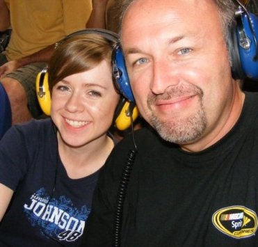 Gas station breakfasts and NASCAR races...we are classy!