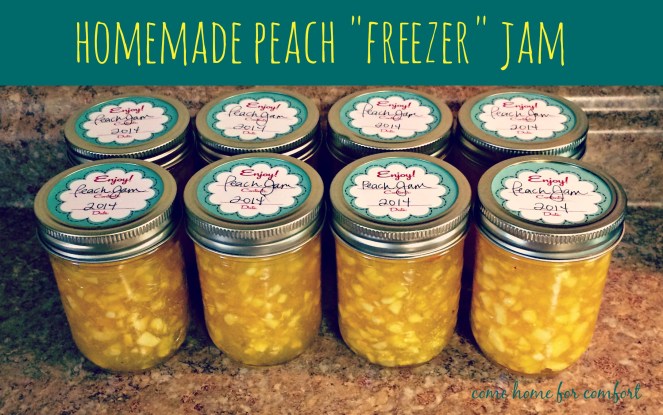 How to make homemade peach freezer jam