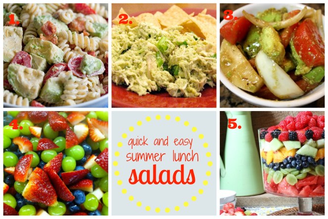 Quick and Easy Summer Lunch Salads