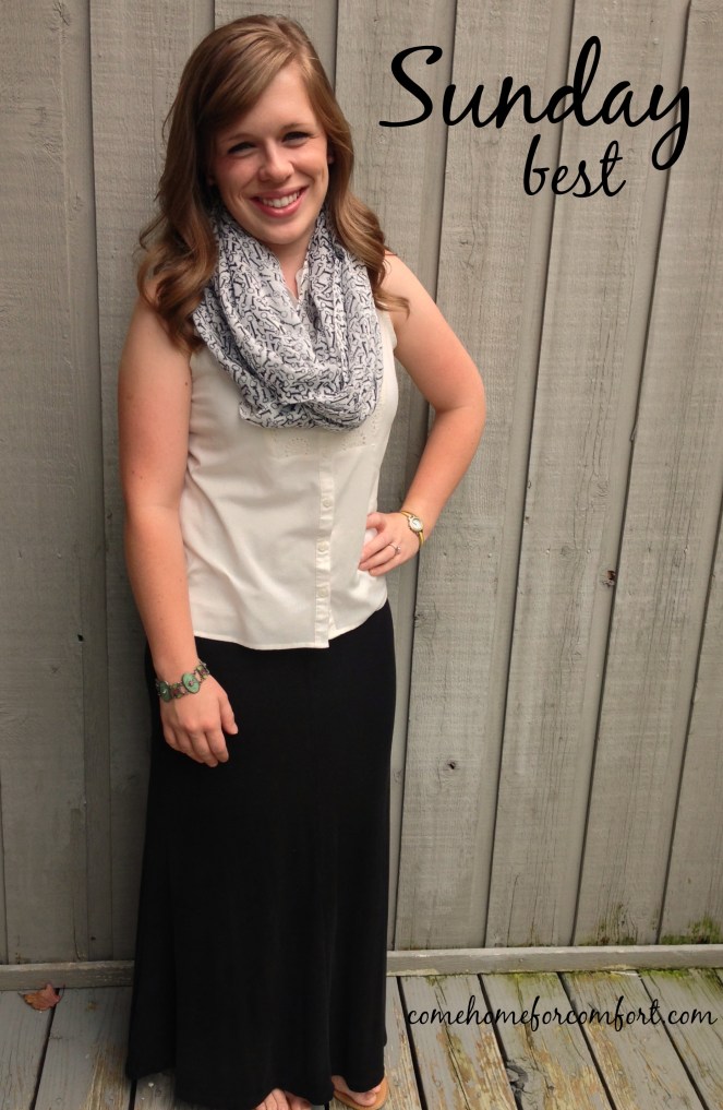 Comfortable but put together outfit for Sunday Come Home For Comfort