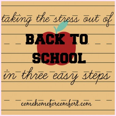How to make back to school mornings run smoothly Come Home For Comfort