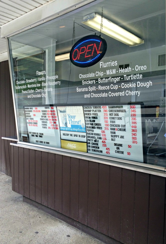 Menu Hilltop Drive In