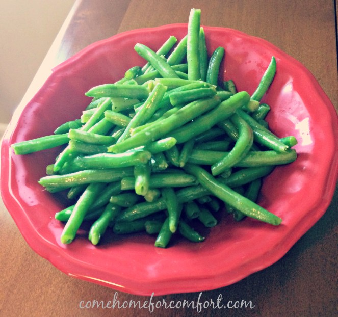 Garlic Green Beans Come Home For Comfort