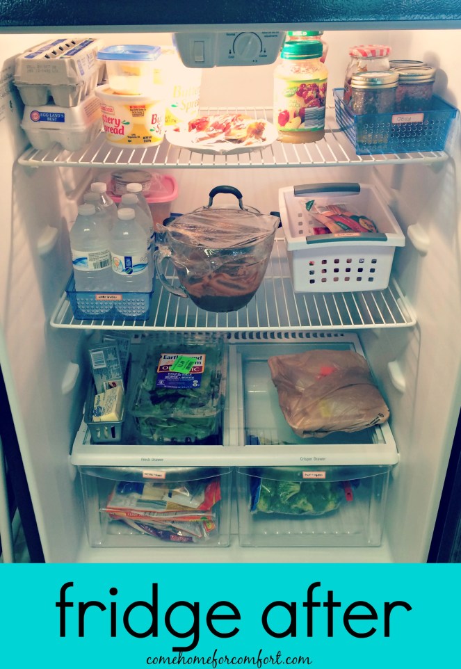 How to organize your refrigerator Come Home For Comfort