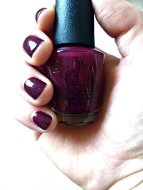 OPI In the cable carpool line shot Come Home For Comfort