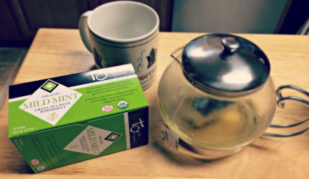 organic green tea with mint