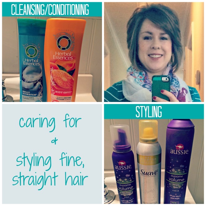 Caring for and styling fine straight hair with products Come Home For Comfort