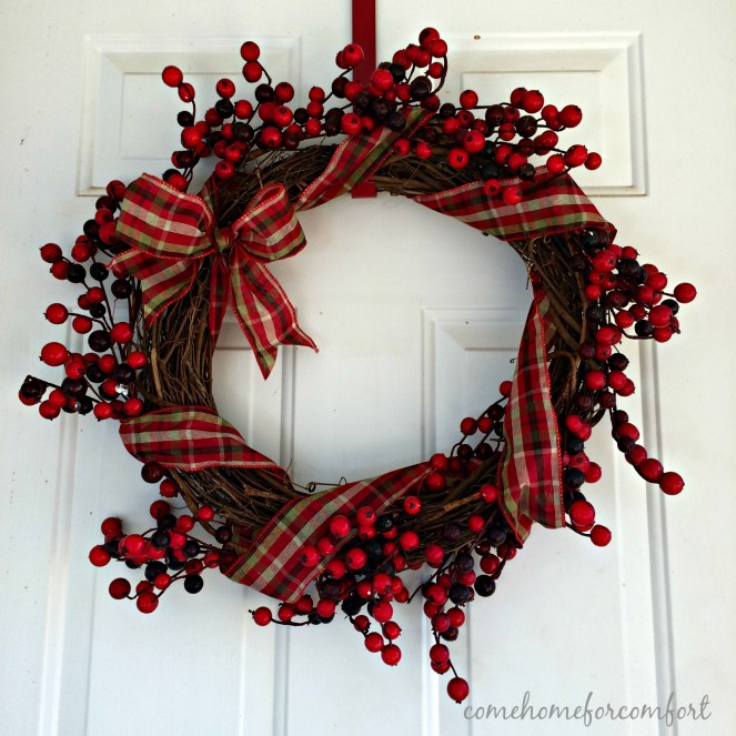 Simple Christmas Wreath Come Home For Comfort