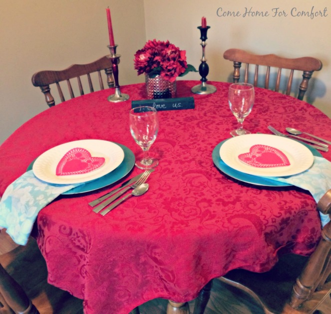 Valentines Day Date At Home via ComeHomeForComfort.com