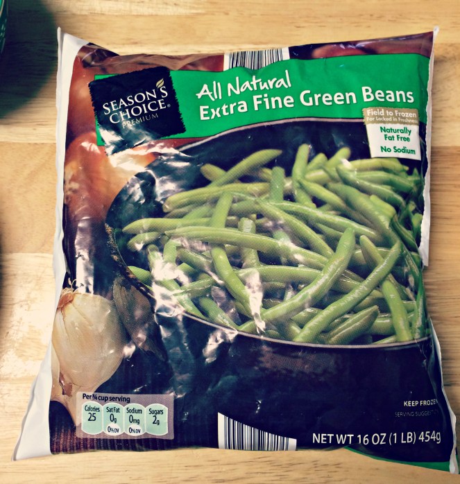 Frozen green beans from Aldi