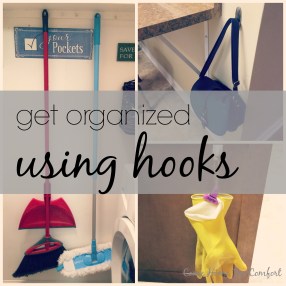 Get Organized Using Hooks via ComeHomeForComfort.com