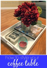 How To Style Your Coffee Table via ComeHomeForComfort