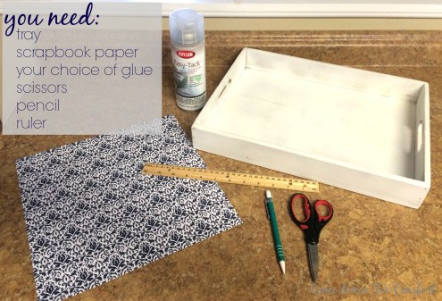 Making a lovely tray for 50 cents! via ComeHomeForComfort.com