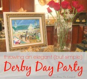 Throwing An Elegant But Simple Derby Day Party via ComeHomeForComfort.com