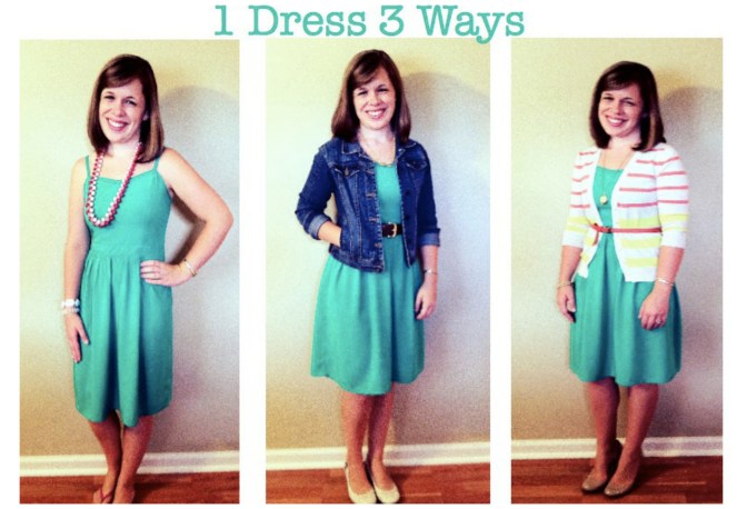 One Dress Three Ways via ComeHomeForComfort.com