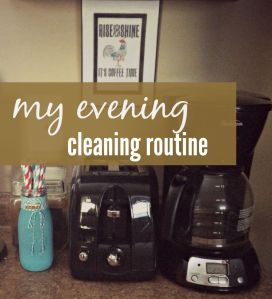 My evening cleaning routine via ComeHomeForComfort.com