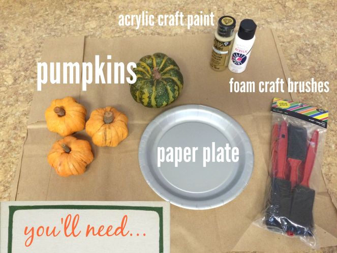 Supplies needed to give your pumpkins the fairy godmother treatment via ComeHomeForComfort.com