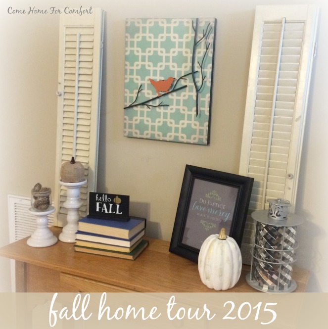 Fall Home Tour 2015 via ComeHomeForComfort.com