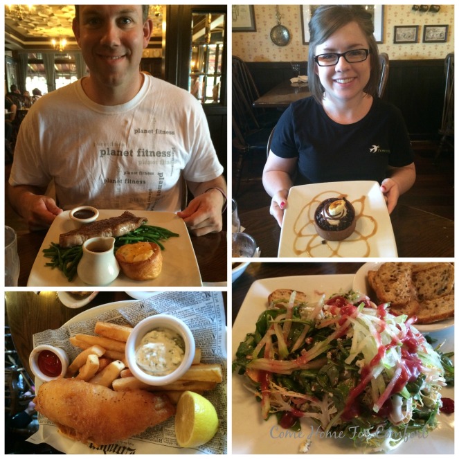 We ate SO much food. Our favorite meal was at Epcot - the Rose and Crown in England.