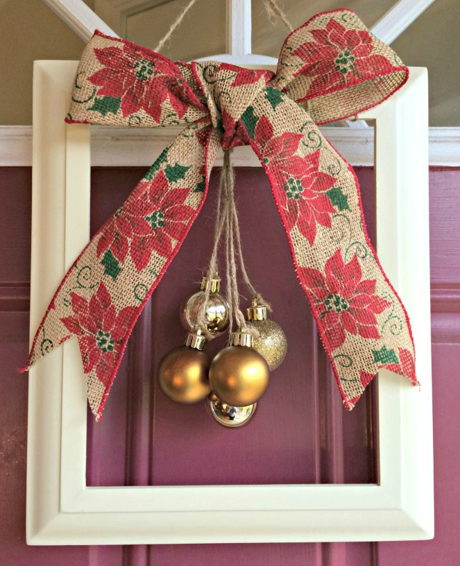 Thrift Store Christmas Wreath Project