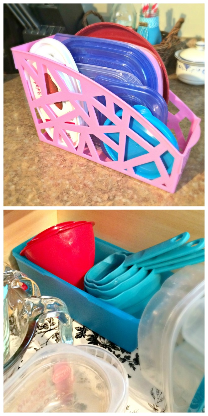 Food storage organization containers
