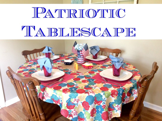 Patriotic Tablescape for any summer holiday via ComeHomeForComfort.com