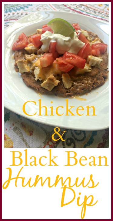 Chicken and Black Bean Hummus Dip via ComeHomeForComfort.com