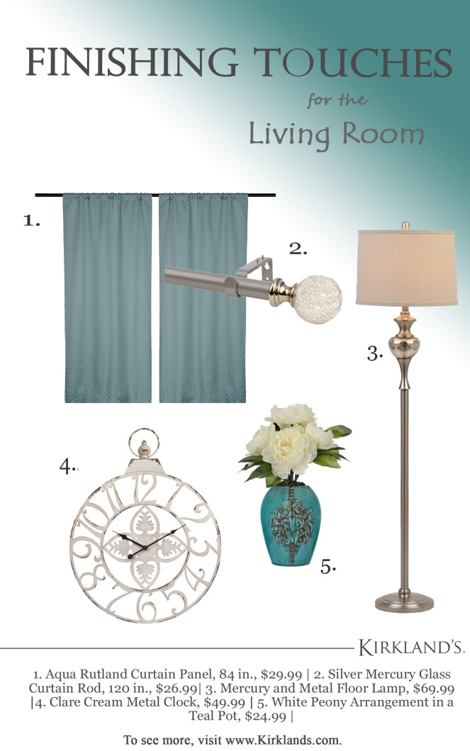 Finishing Touches for the Living Room Style Board