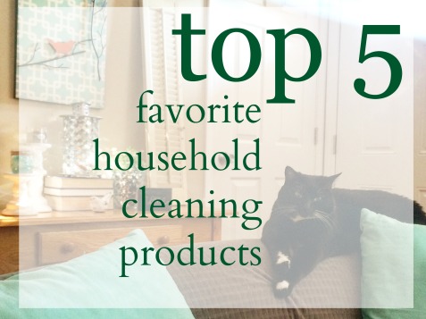 My top five favorite household cleaning products via ComeHomeForComfort.com