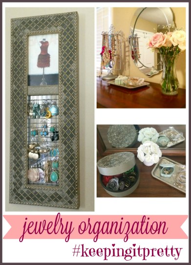 Here's how to organize your jewelry in a way that is functional and still beautiful via ComeHomeForComfort.com