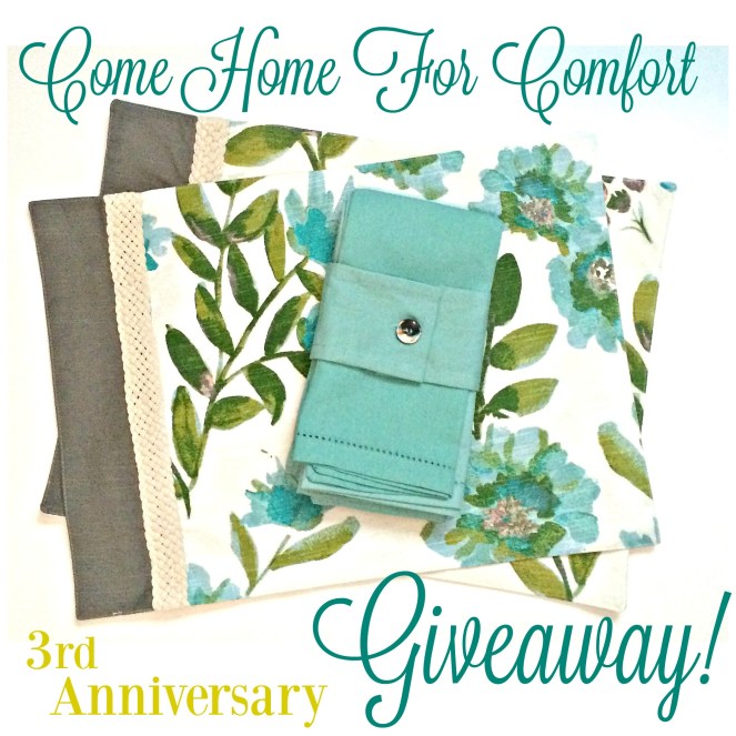 Come Home For Comfort 3rd Anniversary Giveaway!