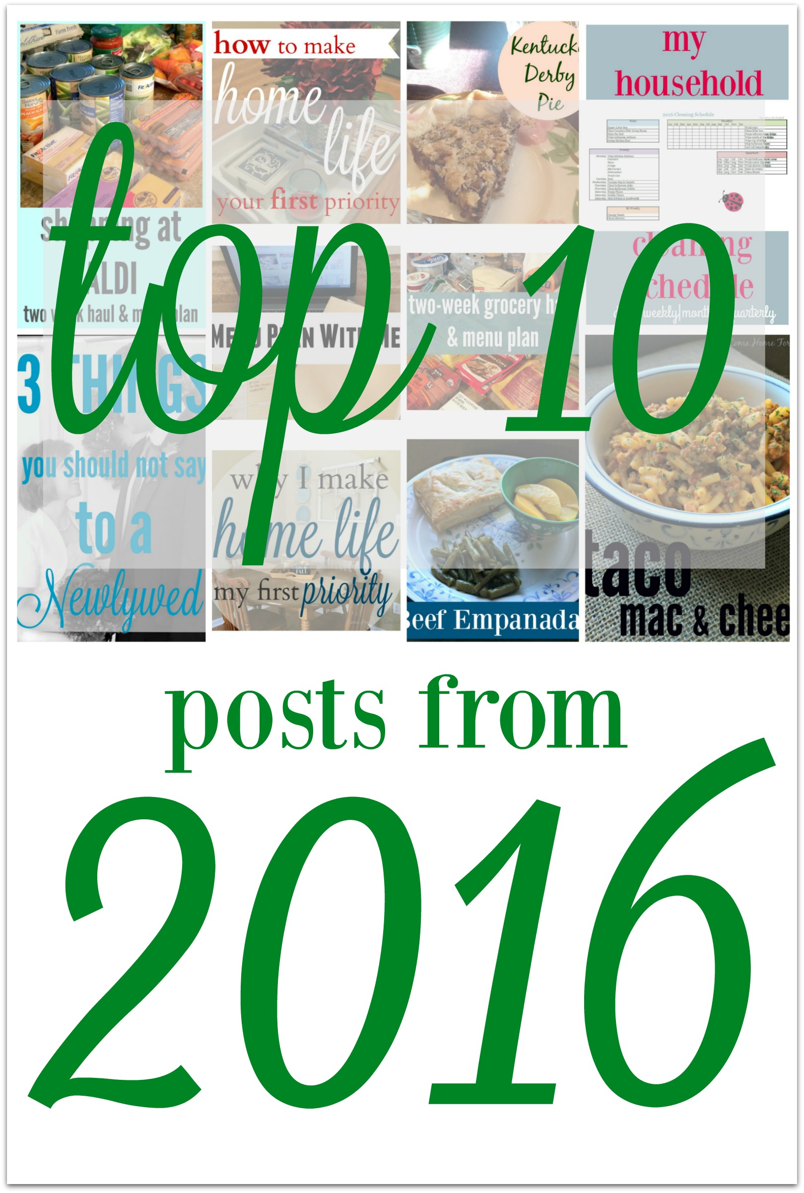 The Top Ten Posts From 2016! – Come Home For Comfort